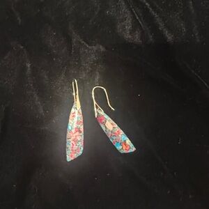 Vintage Colorful Stone Earrings